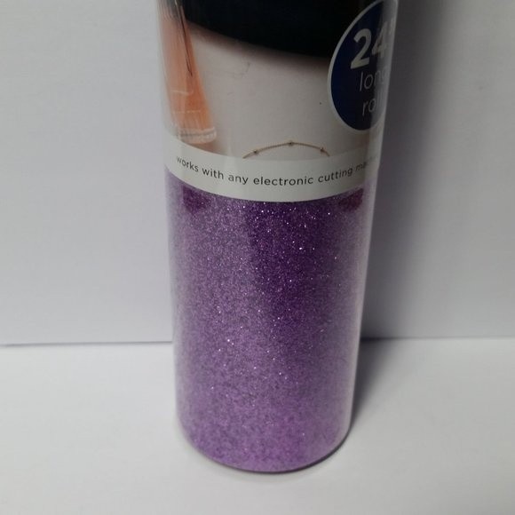 Iron On Vinyl Amethyst Glitter Purple - Picture 3 of 7